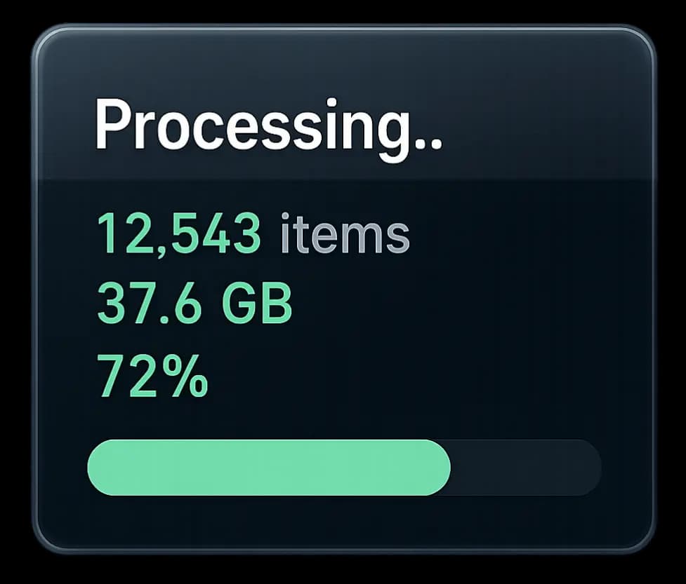 Back Up & Process