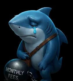 Shark weighed down by monthly fees